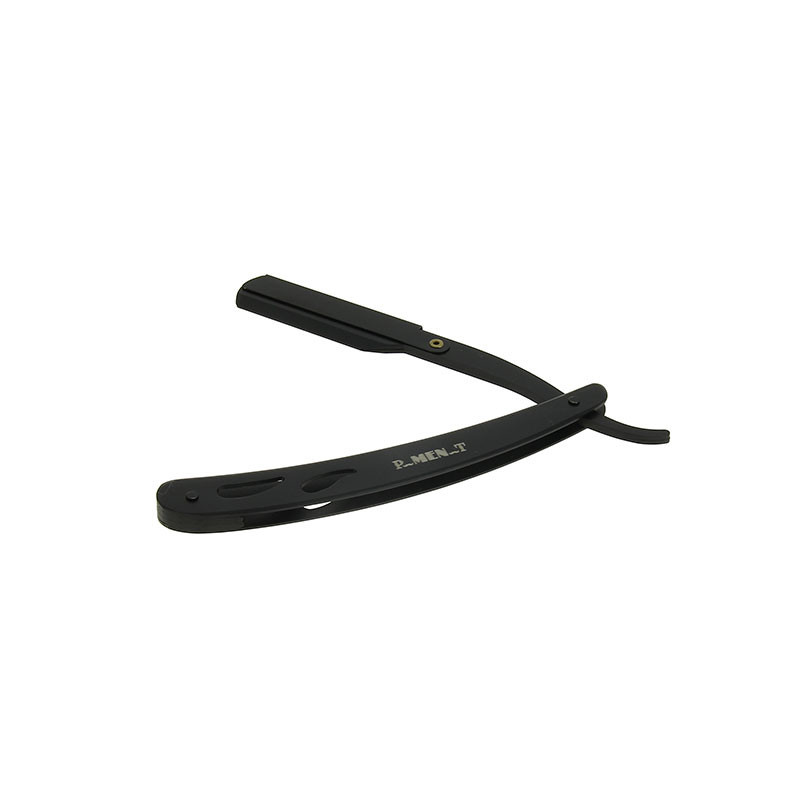 Rasoir à lame interchangeable Aluminium Noir mat + 10 lames double edge courtes Rasoir à lame interchangeable Aluminium Noir mat + 10 lames double edge courtes