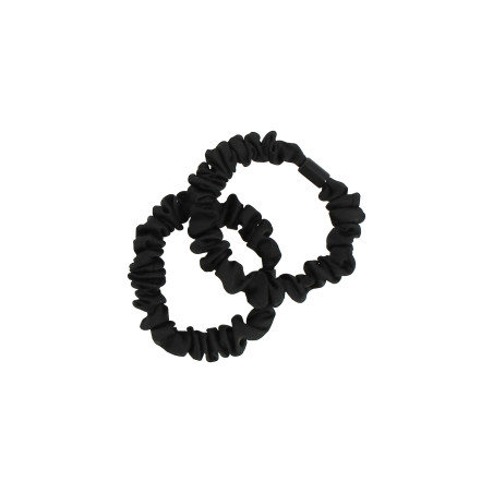 Set de 2 Chouchous Noir Satin