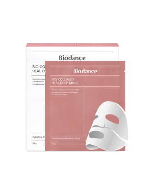 Masque visage Bio Collagen Real Deep - hydratation, pores, élasticité
