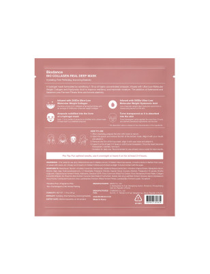 Masque visage Bio Collagen Real Deep - hydratation, pores, élasticité Masque visage Bio Collagen Real Deep - hydratation, pores, élasticité