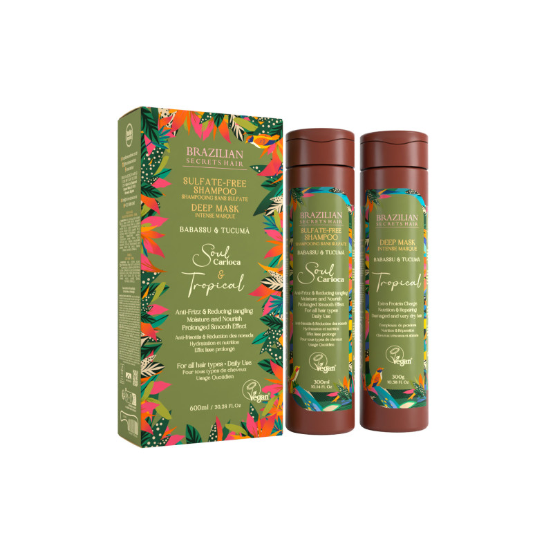Kit Shampoing après-lissage Soul Carioca et Masque nourrissant intense Tropical Kit Shampoing après-lissage Soul Carioca et Masque nourrissant intense Tropical