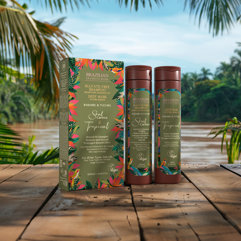 Kit Shampoing après-lissage Soul Carioca et Masque nourrissant intense Tropical Kit Shampoing après-lissage Soul Carioca et Masque nourrissant intense Tropical