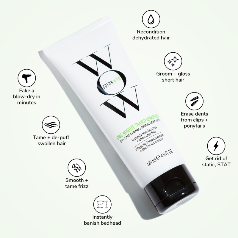 Crème coiffante One-Minute Transformation - anti-frisottis, brillance, instantané