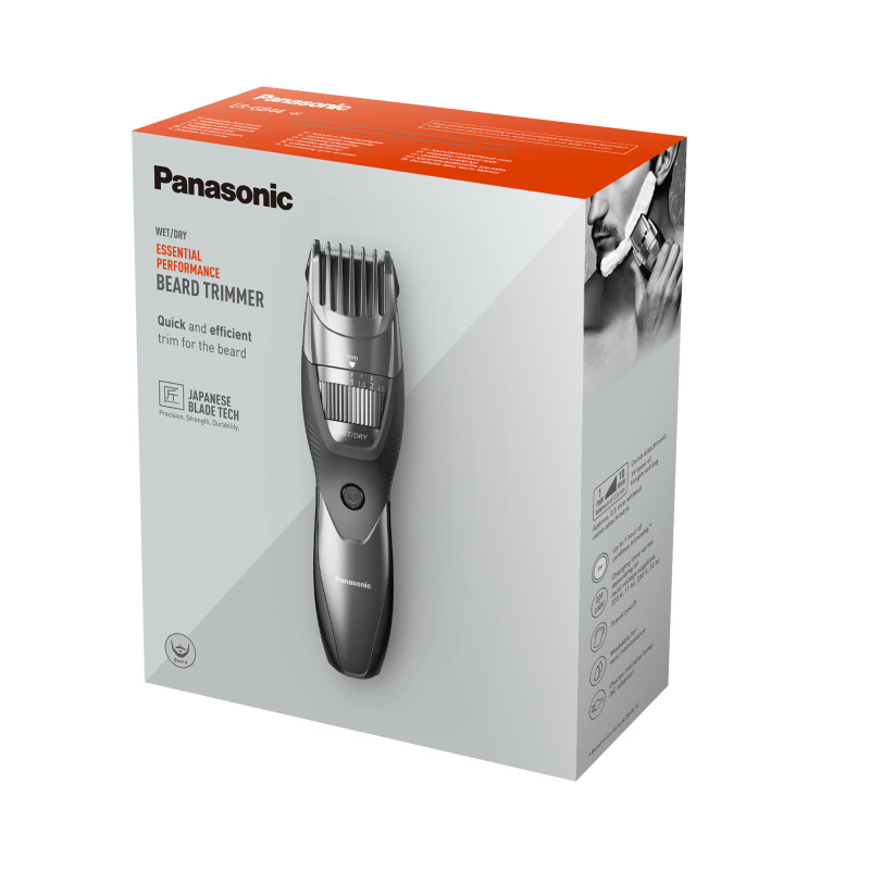 Tondeuse barbe ER-GB44 Noire - coupe précise, usage Wet & Dry, autonomie 60min