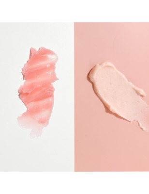 Duo gommage et huile crèmeuse lèvres Peach Duoduo