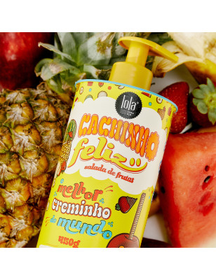 Crème coiffante Cachinho Feliz Salada de Fruta - démêle et active les boucles Crème coiffante Cachinho Feliz Salada de Fruta - démêle et active les boucles
