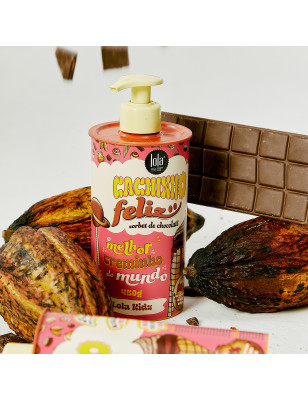 Crème coiffante Cachinho Feliz Chocolate - nutrition intense et boucles définies Crème coiffante Cachinho Feliz Chocolate - nutrition intense et boucles définies