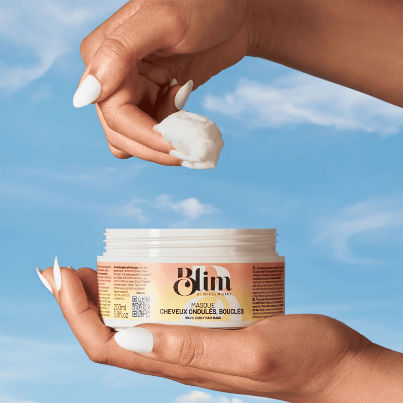 Masque cheveux ondulés, bouclés - nutrition, brillance, protection
