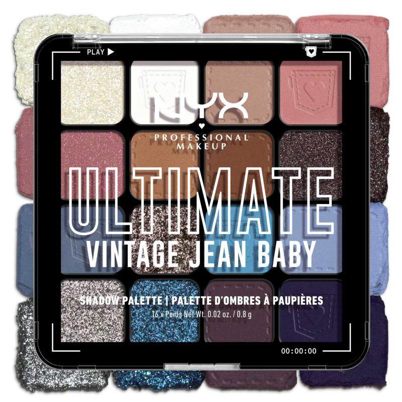 Palette 16 fards à paupières Ultimate Vintage jean baby