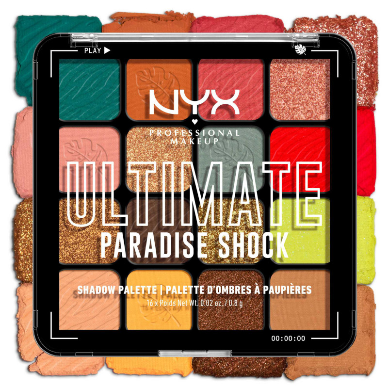Palette 16 fards à paupières Ultimate Paradise Shock
