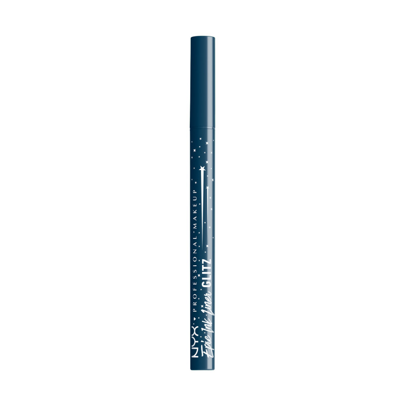 Eyeliner EPIC INK GLITZ Denim Dazzle - précision, éclat bleu métallique