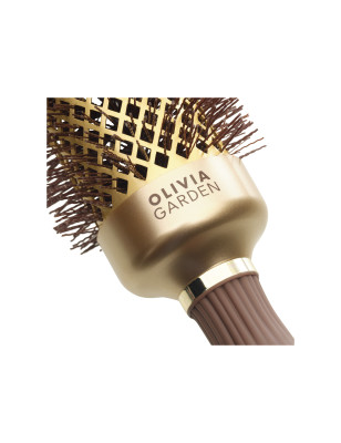 Brosse brushing ronde Expert Blowout Shine Wavy Bristles Gold&Brown 45mm