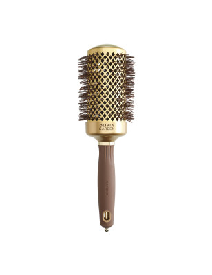Brosse brushing ronde Expert Blowout Shine Wavy Bristles Gold&Brown 55mm