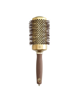 Brosse brushing ronde Expert Blowout Shine Wavy Bristles Gold&Brown 55mm