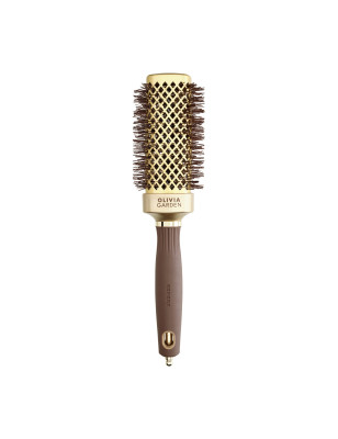 Brosse brushing Expert Blowout Straight Wavy Bristle Gold&Brown 40mm