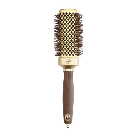 Brosse brushing Expert Blowout Straight Wavy Bristle Gold&Brown 40mm