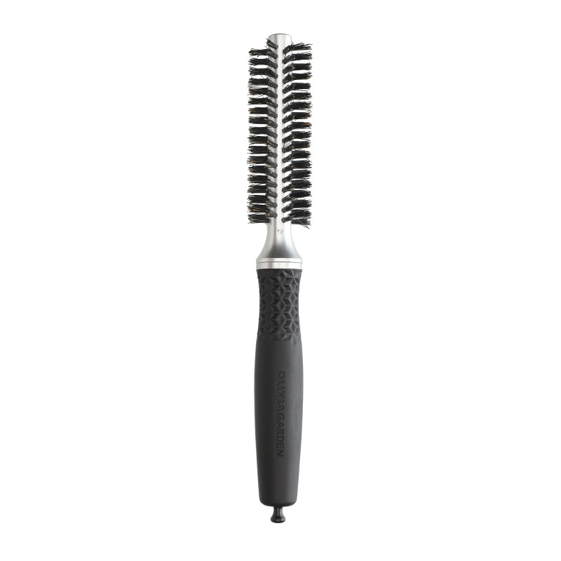 Brosse brushing ronde  Expert Blowout Soft Boar Bristles Silver 10mm