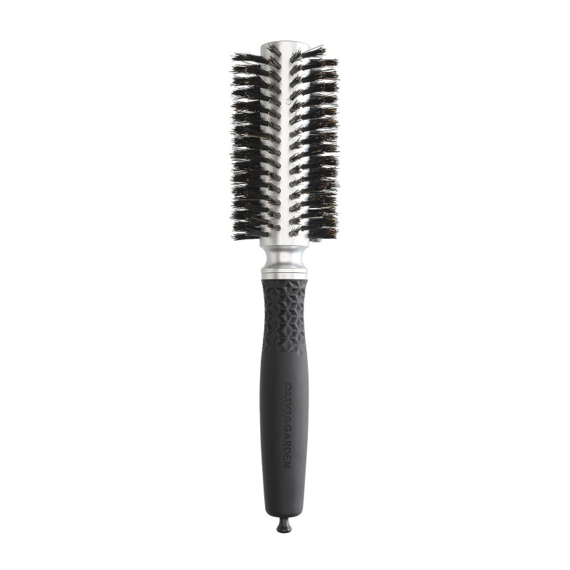 Brosse brushing ronde Expert Blowout Soft Boar Bristles Silver 25mm
