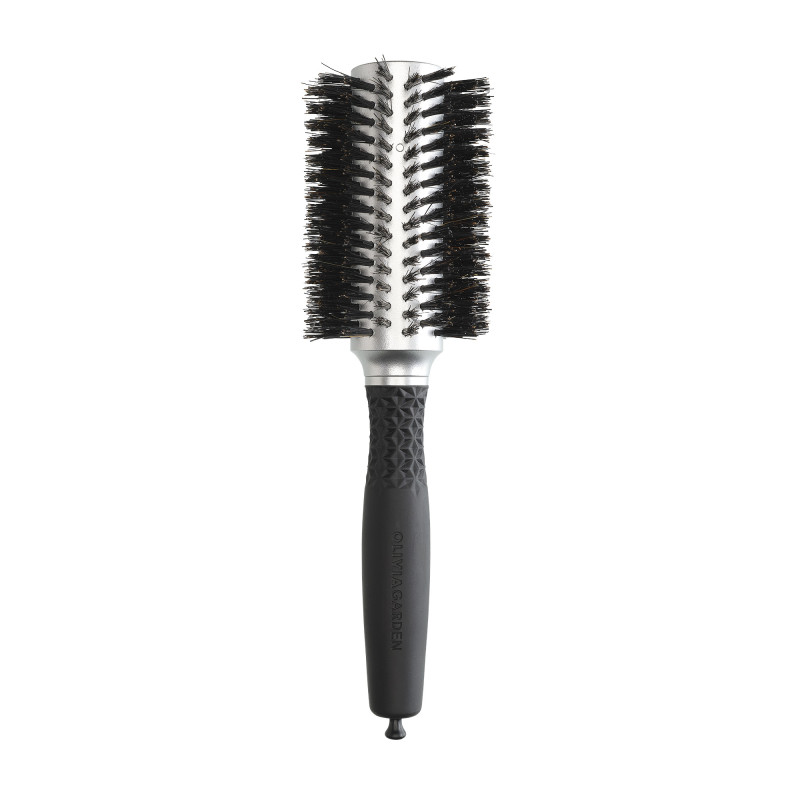 Brosse brushing ronde Expert Blowout Soft Boar Bristles Silver 35mm