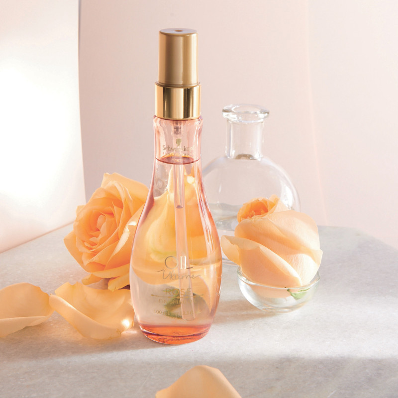 Huile de finition cheveux fins à normaux à l'huile de Rose Oil Ultime