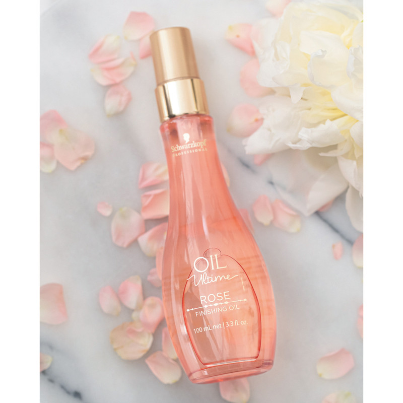 Huile de finition cheveux fins à normaux à l'huile de Rose Oil Ultime