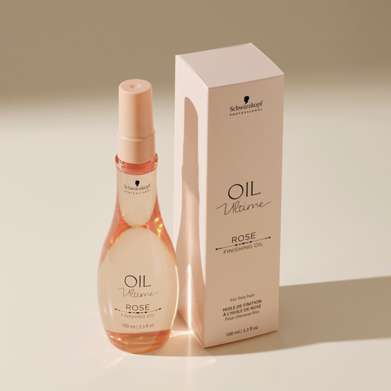 Huile de finition cheveux fins à normaux à l'huile de Rose Oil Ultime