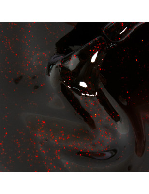 Vernis semi-permanent I-LAK Dark Blaze - noir profond, éclats rouges Vernis semi-permanent I-LAK Dark Blaze - noir profond, éclats rouges