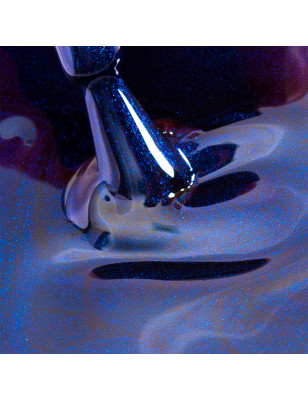Vernis semi-permanent I-LAK Blue Diamond - bleu nuit scintillant