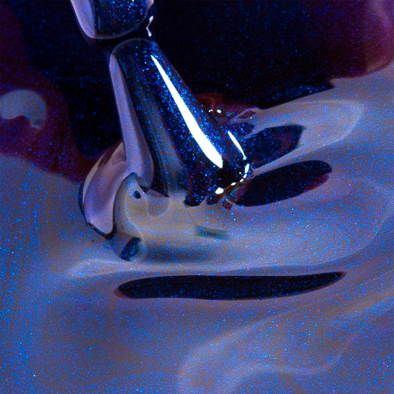 Vernis semi-permanent I-LAK Blue Diamond - bleu nuit scintillant