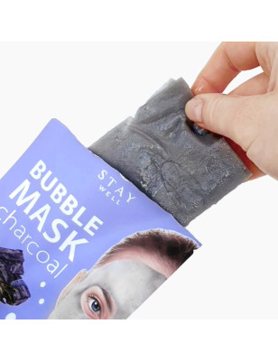 Masque tissu Bubble Charcoal - nettoyage profond, sébum, pores