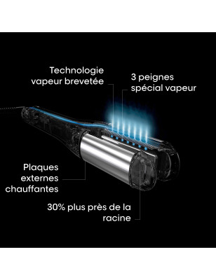 Lisseur-boucleur vapeur professionnel SteamPod 4 Meteora édition limitée