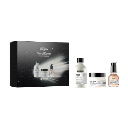 Coffret trio capillaire Metal Detox  - brillance, protection, anti-casse