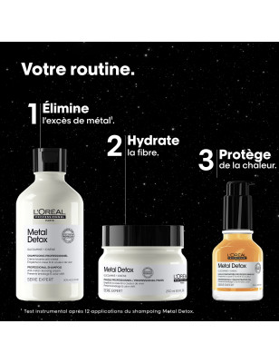 Coffret trio capillaire Metal Detox  - brillance, protection, anti-casse