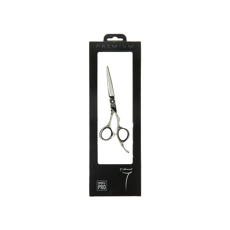 Ciseaux de coupe offset Argent motifs fleurs 5.5 Ciseaux de coupe offset Argent motifs fleurs 5.5