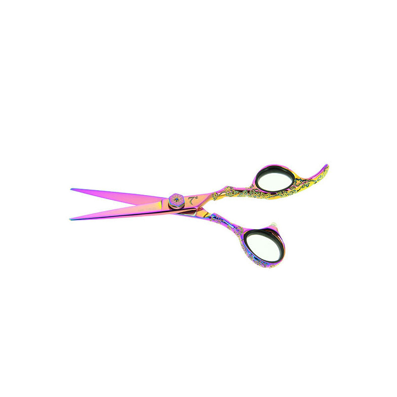 Ciseaux de coupe offset Rainbow chromé 5.5 Ciseaux de coupe offset Rainbow chromé 5.5