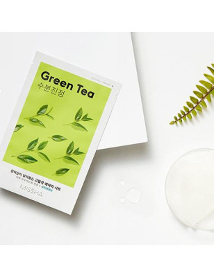 Masque tissu hydratant Green Tea - hydratation, confort, fraîcheur