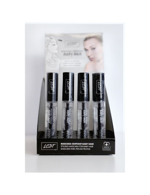 Présentoir mascara fixateur - pack 24 pièces, baby hair maîtrisés, testeur inclus