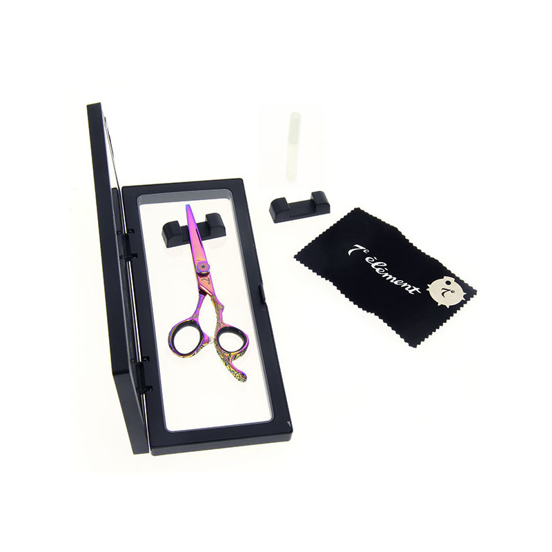Ciseaux de coupe offset Rainbow chromé 5.5 Ciseaux de coupe offset Rainbow chromé 5.5