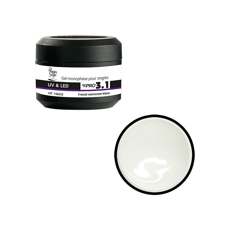 Gel de construction 3 en 1 Pro 3.1 French manucure Blanc 15g Gel de construction 3 en 1 Pro 3.1 French manucure Blanc 15g