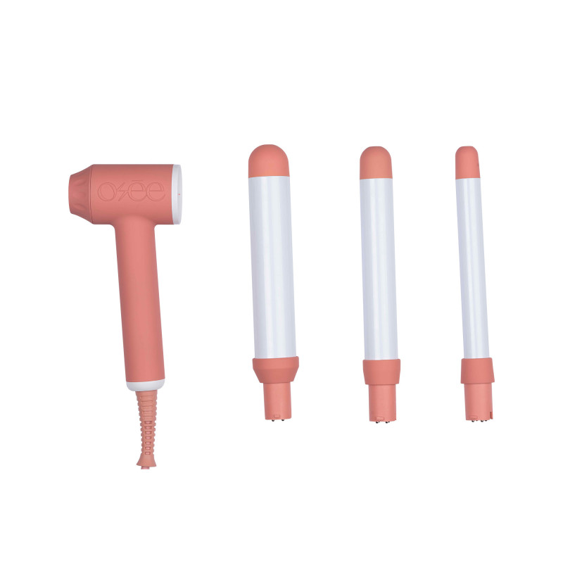 Fer à boucler Hair Gun II - 3 embouts, boucles variées, design ergonomique Fer à boucler Hair Gun II - 3 embouts, boucles variées, design ergonomique