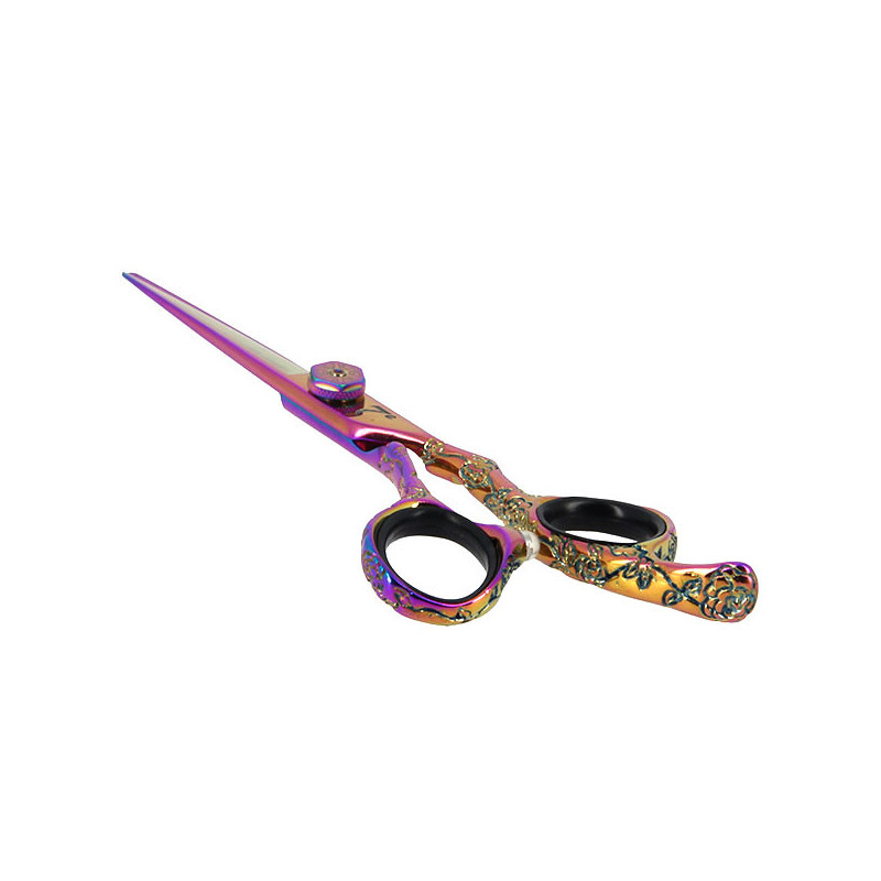 Ciseaux de coupe offset Rainbow chromé 5.5 Ciseaux de coupe offset Rainbow chromé 5.5