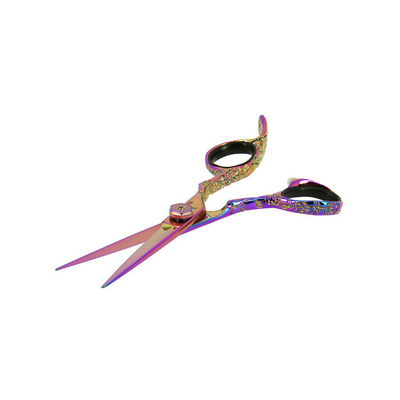 Ciseaux de coupe offset Rainbow chromé 5.5 Ciseaux de coupe offset Rainbow chromé 5.5