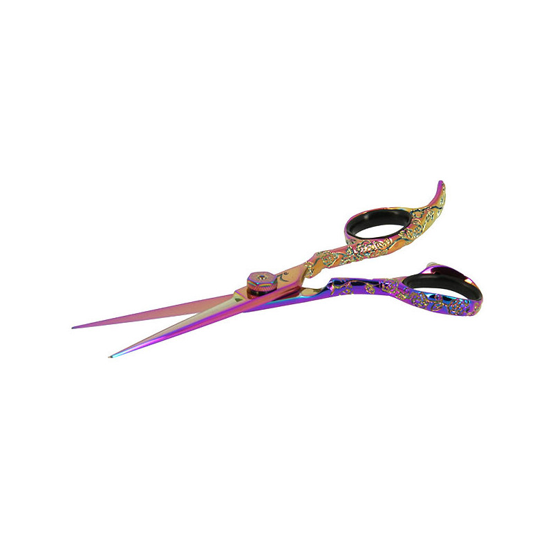 Ciseaux de coupe offset Rainbow chromé 5.5 Ciseaux de coupe offset Rainbow chromé 5.5