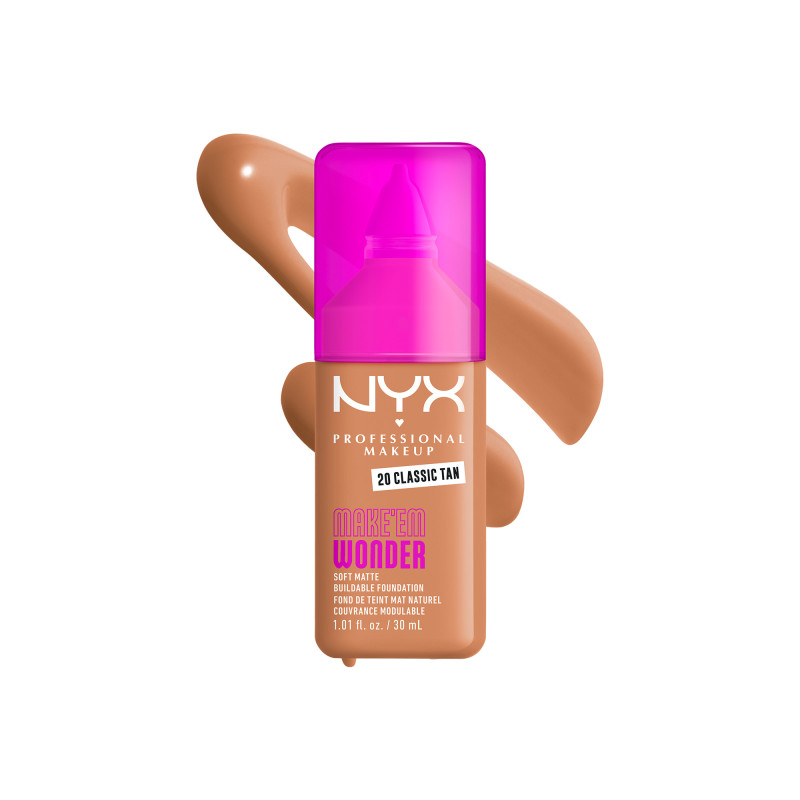Fond de teint mat naturel couvrance modulable Make'em Wonder - 20 Classic Tan Fond de teint mat naturel couvrance modulable Make'em Wonder - 20 Classic Tan