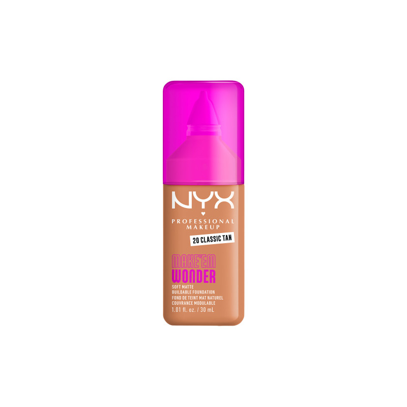 Fond de teint mat naturel couvrance modulable Make'em Wonder - 20 Classic Tan Fond de teint mat naturel couvrance modulable Make'em Wonder - 20 Classic Tan