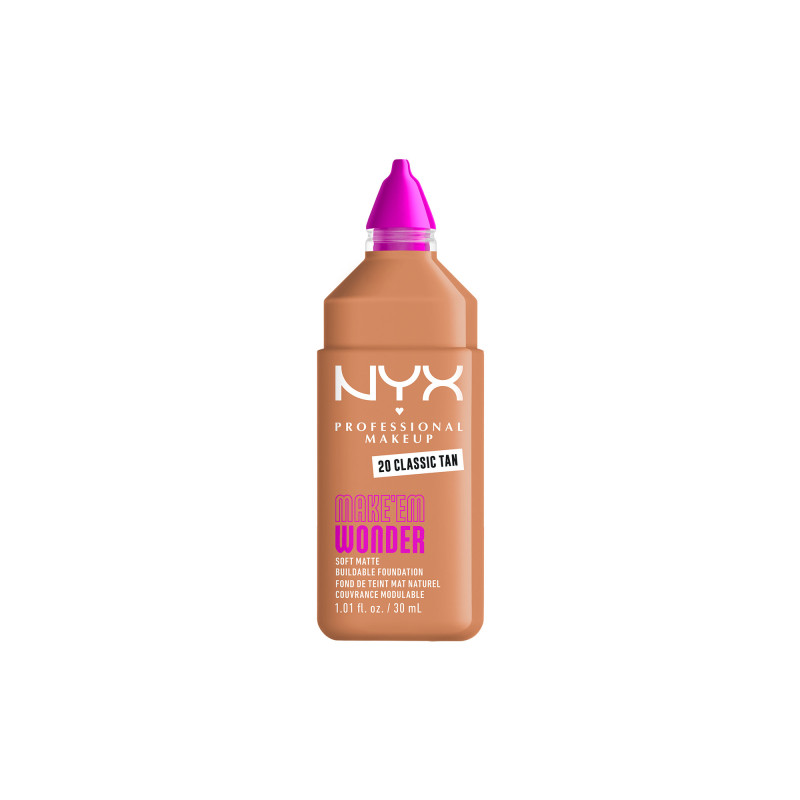 Fond de teint mat naturel couvrance modulable Make'em Wonder - 20 Classic Tan Fond de teint mat naturel couvrance modulable Make'em Wonder - 20 Classic Tan