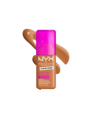 Fond de teint mat naturel couvrance modulable Make'em Wonder - 23 Golden Caramel