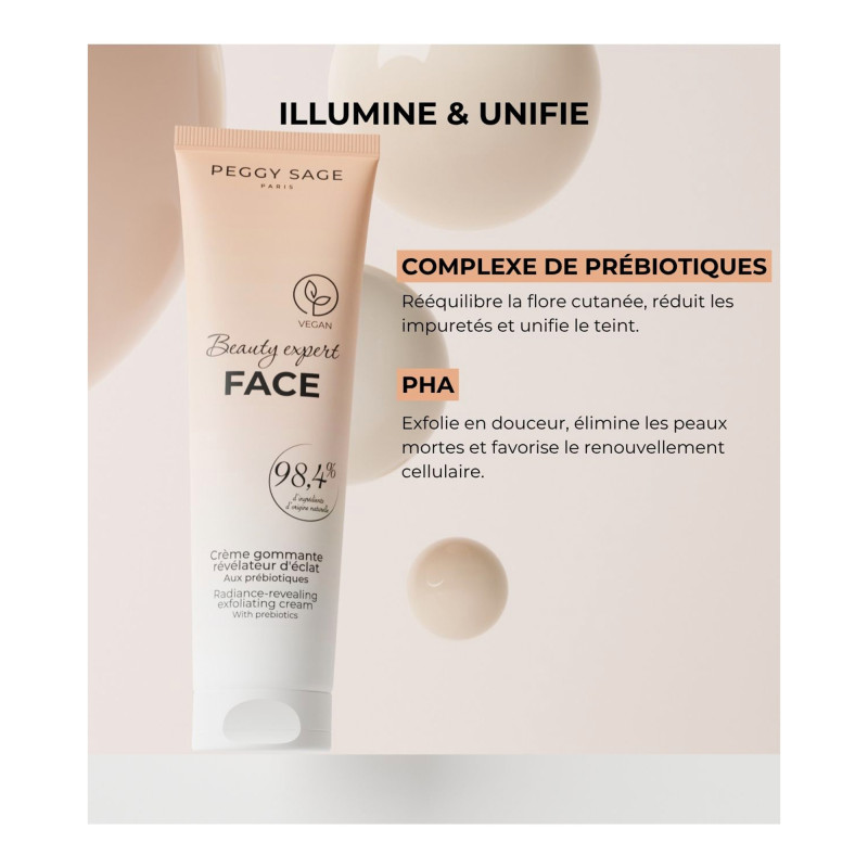 Crème gommante révélateur d'éclat - aux prébiotiques Beauty Expert FACE Crème gommante révélateur d'éclat - aux prébiotiques Beauty Expert FACE
