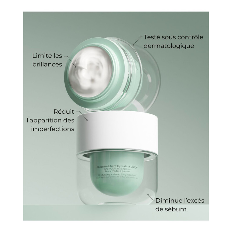 Fluide matifiant hydratant visage - Zinc PCA et Niacinamide Beauty Expert Face