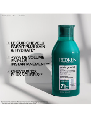 Après-shampoing densité Acidic Grow Full System – nutrition, volume, douceur